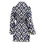 Native Indian Navajo Pattern Print Women's Bathrobe