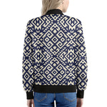 Native Indian Navajo Pattern Print Women's Bomber Jacket