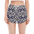 Native Indian Navajo Pattern Print Women's Split Running Shorts
