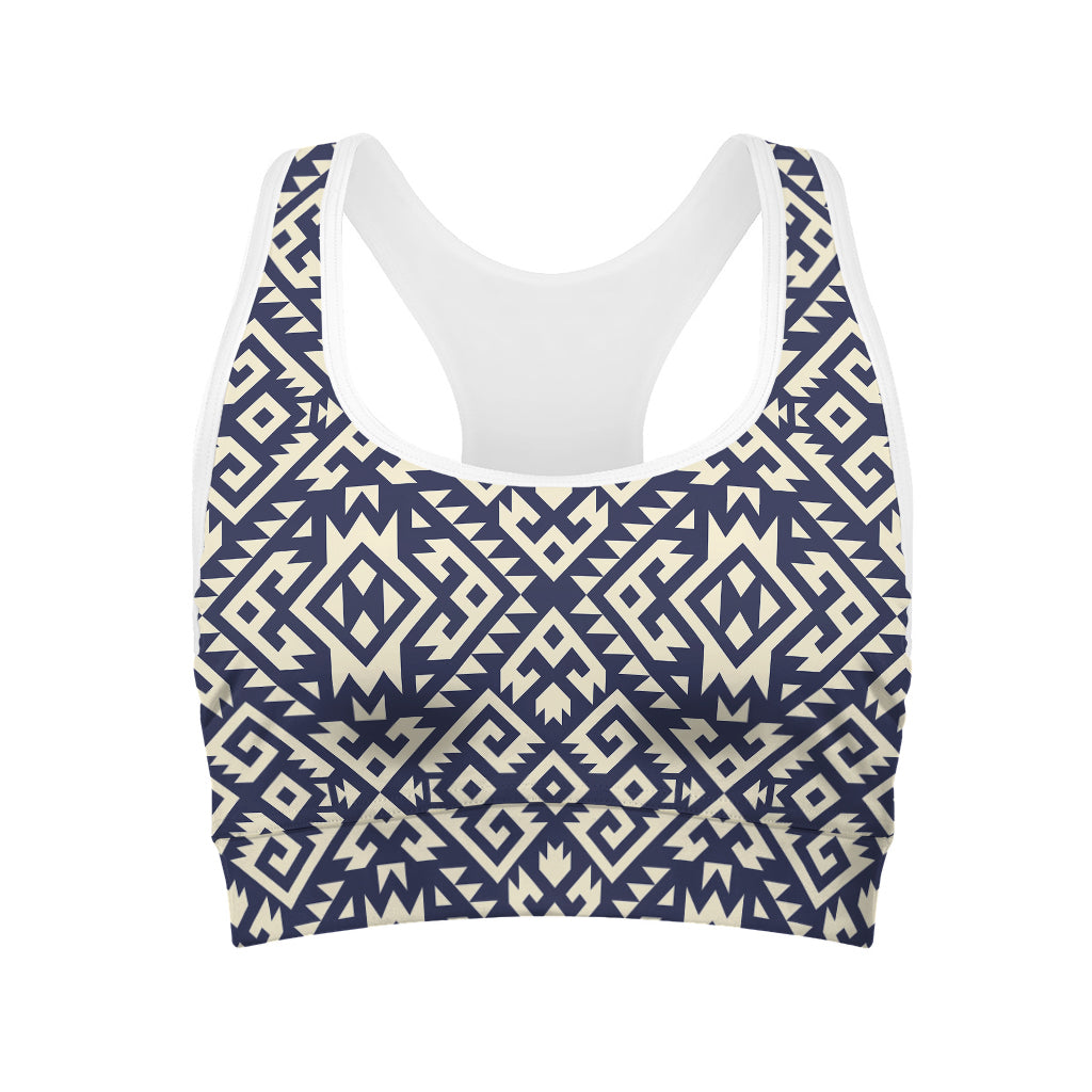 Native Indian Navajo Pattern Print Women's Sports Bra