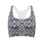 Native Indian Navajo Pattern Print Women's Sports Bra