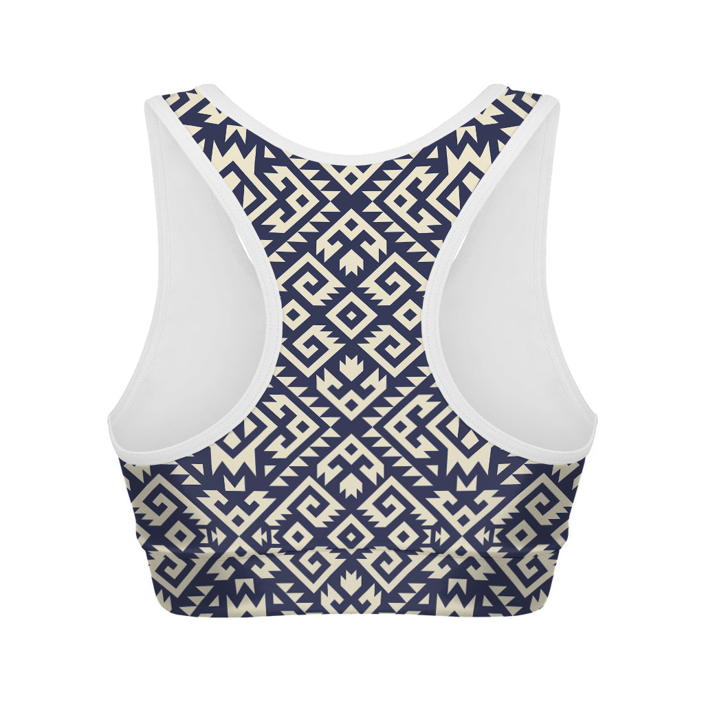 Native Indian Navajo Pattern Print Women's Sports Bra