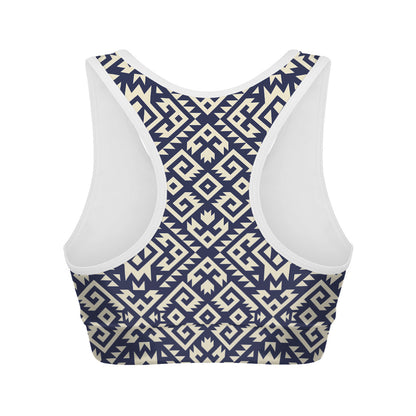 Native Indian Navajo Pattern Print Women's Sports Bra