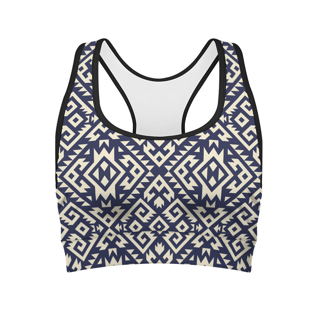 Native Indian Navajo Pattern Print Women's Sports Bra