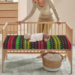 Native Indian Tribal Pattern Print Baby Crib Sheet