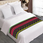 Native Indian Tribal Pattern Print Bed Runner