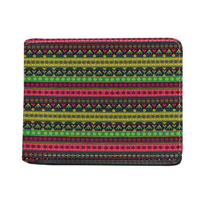 Native Indian Tribal Pattern Print Bifold Wallet