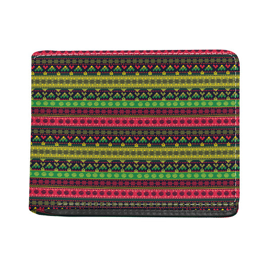 Native Indian Tribal Pattern Print Bifold Wallet