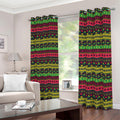 Native Indian Tribal Pattern Print Dimout Grommet Curtains