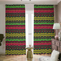 Native Indian Tribal Pattern Print Dimout Pencil Pleat Curtains