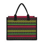 Native Indian Tribal Pattern Print Canvas Tote Bag