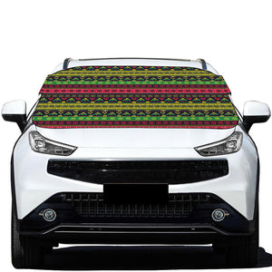 Native Indian Tribal Pattern Print Car Windshield Snow Cover