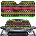 Native Indian Tribal Pattern Print Car Windshield Sun Shade