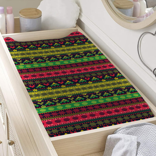 Native Indian Tribal Pattern Print Changing Pad Cover