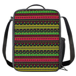 Native Indian Tribal Pattern Print Crossbody Lunch Bag