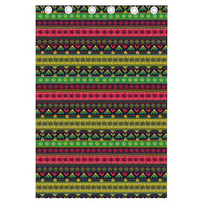Native Indian Tribal Pattern Print Curtain