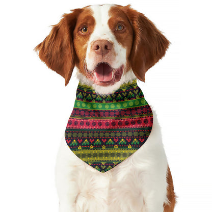 Native Indian Tribal Pattern Print Dog Bandana