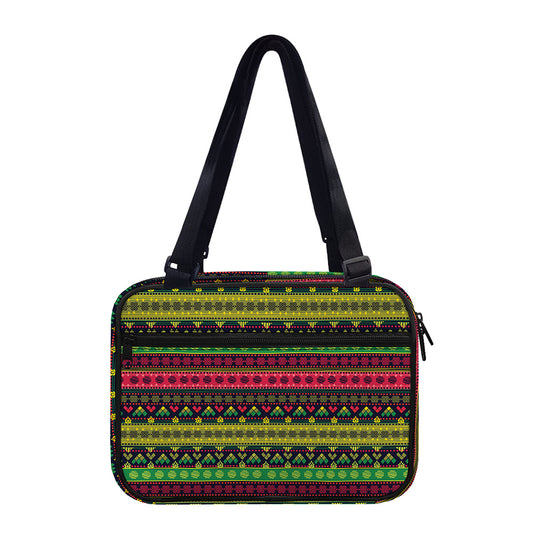 Native Indian Tribal Pattern Print Double Strap Bible Bag