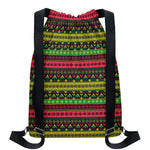 Native Indian Tribal Pattern Print Drawstring Backpack