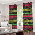 Native Indian Tribal Pattern Print Extra Wide Grommet Curtains