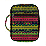 Native Indian Tribal Pattern Print Front Pocket Bible Bag