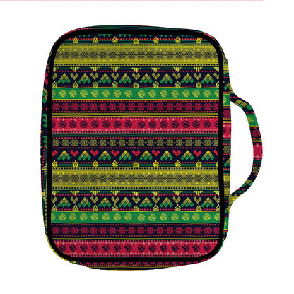 Native Indian Tribal Pattern Print Front Pocket Bible Bag