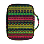 Native Indian Tribal Pattern Print Front Pocket Bible Bag