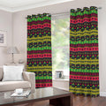Native Indian Tribal Pattern Print Grommet Curtains