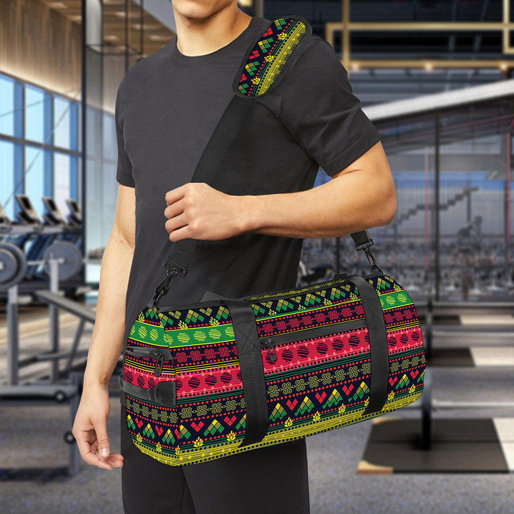 Native Indian Tribal Pattern Print Gym Bag
