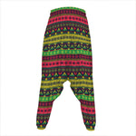 Native Indian Tribal Pattern Print Hammer Pants