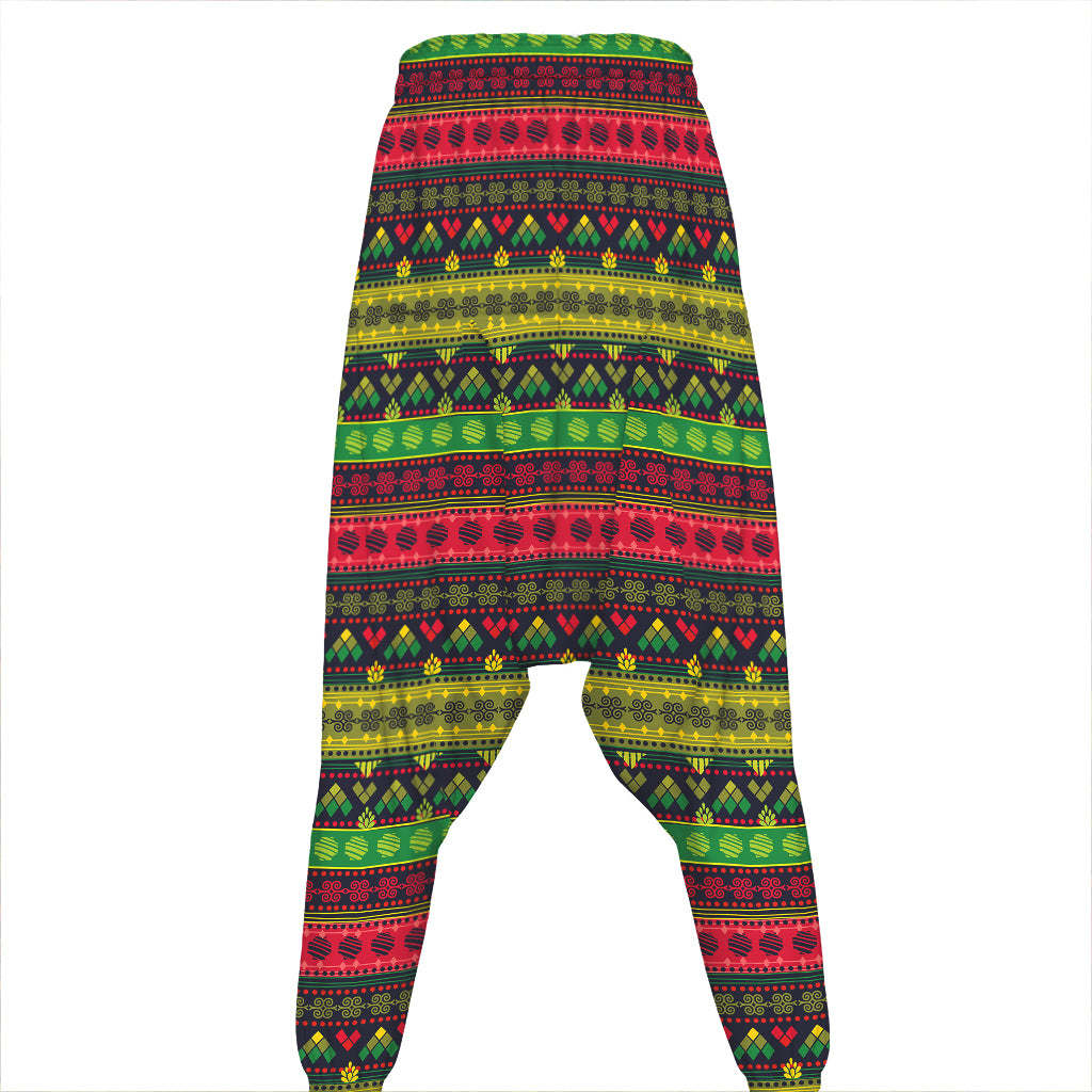 Native Indian Tribal Pattern Print Hammer Pants