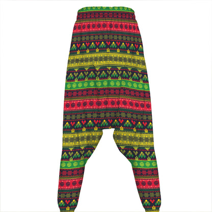 Native Indian Tribal Pattern Print Hammer Pants