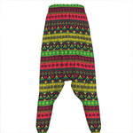 Native Indian Tribal Pattern Print Hammer Pants