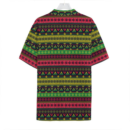 Native Indian Tribal Pattern Print Hawaiian Shirt