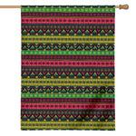 Native Indian Tribal Pattern Print House Flag