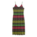 Native Indian Tribal Pattern Print Jersey Midi Cami Dress