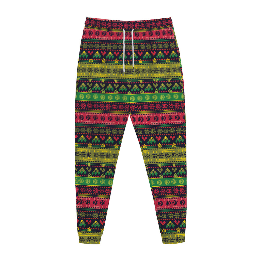 Native Indian Tribal Pattern Print Jogger Pants