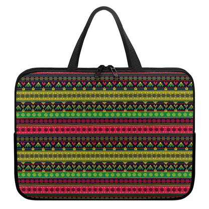 Native Indian Tribal Pattern Print Laptop Sleeve With Handle