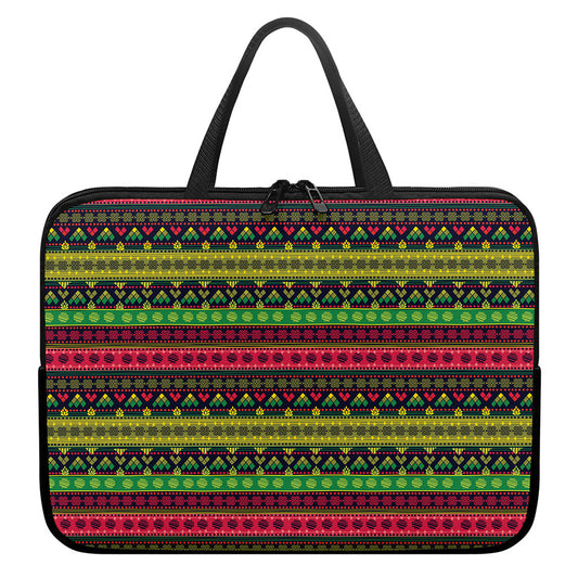 Native Indian Tribal Pattern Print Laptop Sleeve With Handle