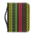 Native Indian Tribal Pattern Print Leather Bible Cover