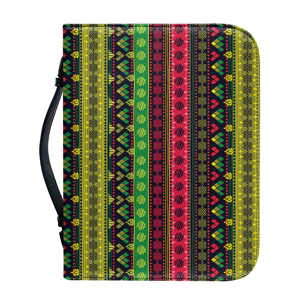 Native Indian Tribal Pattern Print Leather Bible Cover