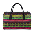 Native Indian Tribal Pattern Print Leather Duffel Bag