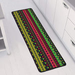 Native Indian Tribal Pattern Print Long Kitchen Mat