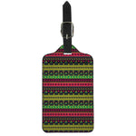 Native Indian Tribal Pattern Print Luggage Tag