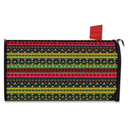 Native Indian Tribal Pattern Print Mailbox Cover