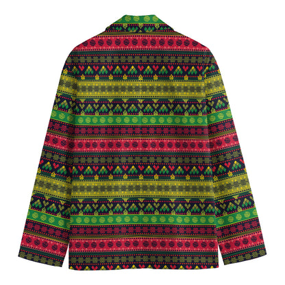 Native Indian Tribal Pattern Print Men's Blazer
