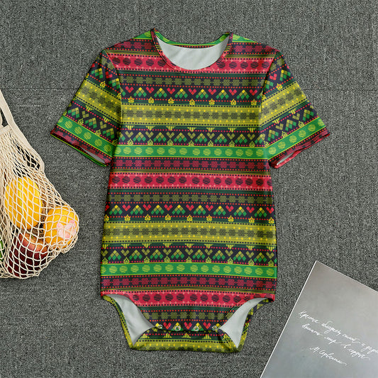Native Indian Tribal Pattern Print Men's Bodysuit