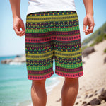 Native Indian Tribal Pattern Print Men's Cargo Shorts