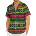 Native Indian Tribal Pattern Print Men's Deep V-Neck Shirt