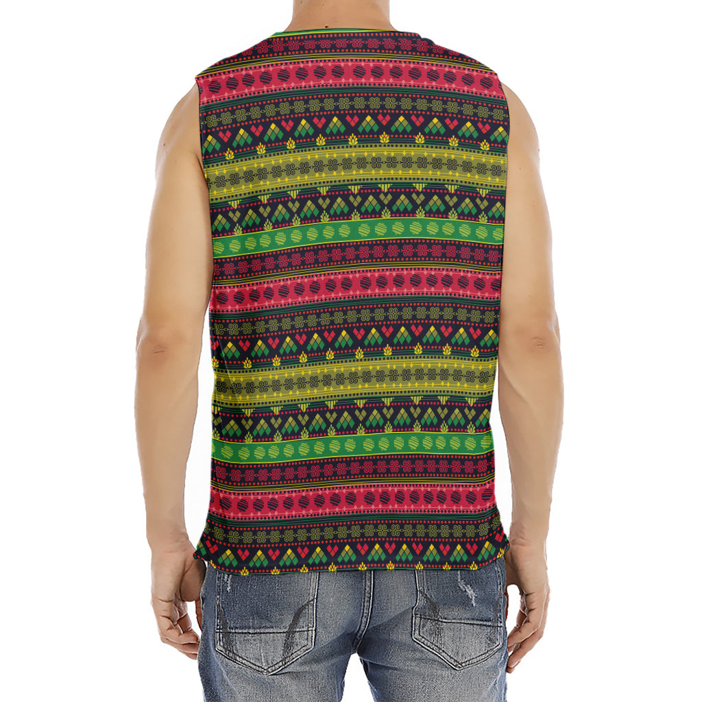 Native Indian Tribal Pattern Print Men's Fitness Tank Top